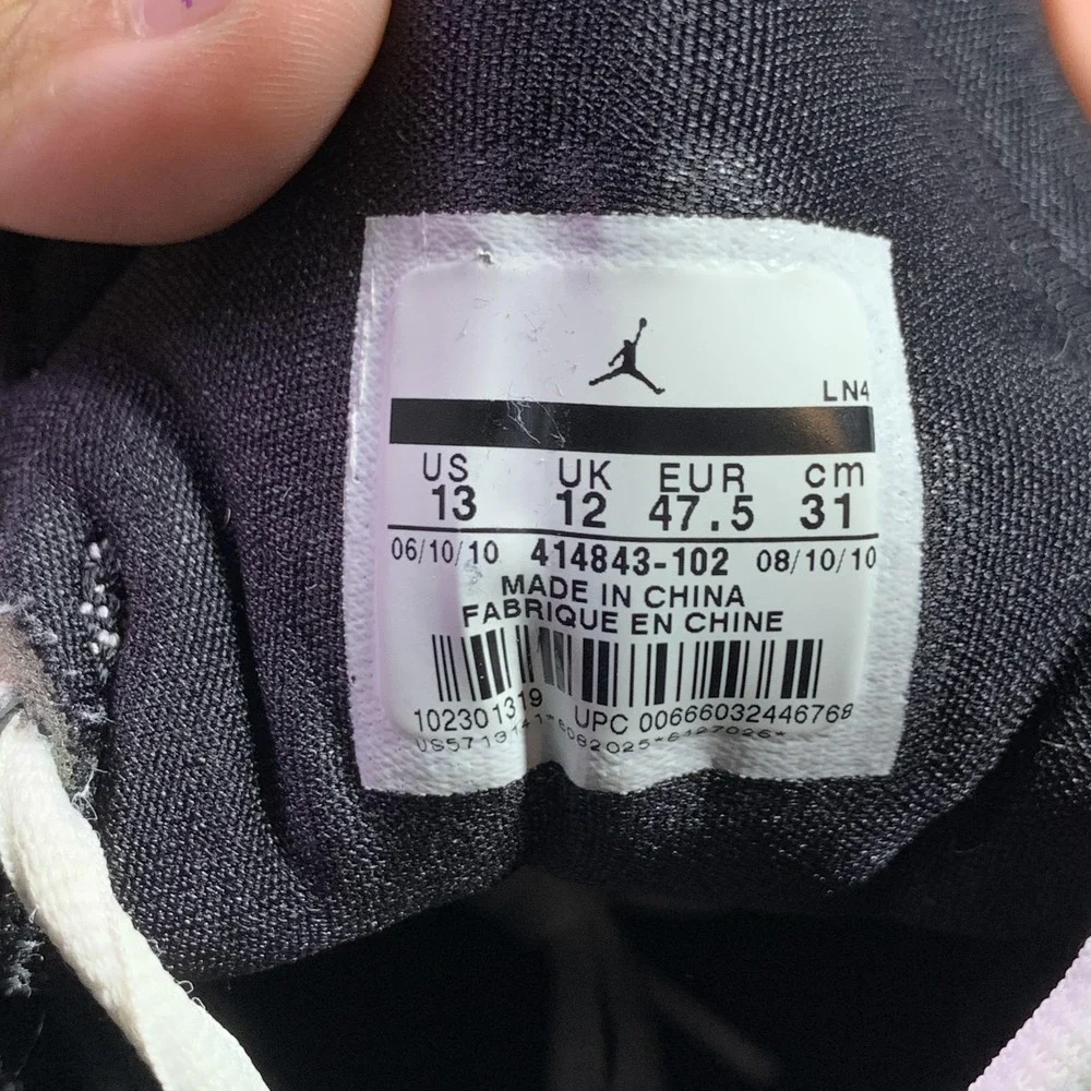 Nike Air Jordan Shoes Melo M7 Size 13 'White Black' Carmelo Anthony 414843-102